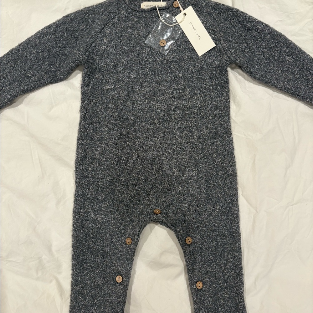 Gray Knit Kids One Piece - new with tag